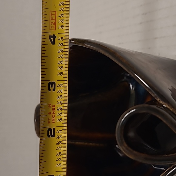 Signed Hilborn Canadian Studio Pottery Brown Pinch Bowl - Picture 16 of 16